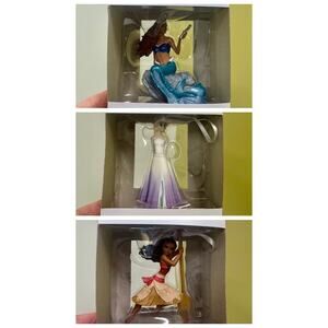 Hallmark Disney Princess Elsa Ariel Moana Christmas Ornament Bundle 2024